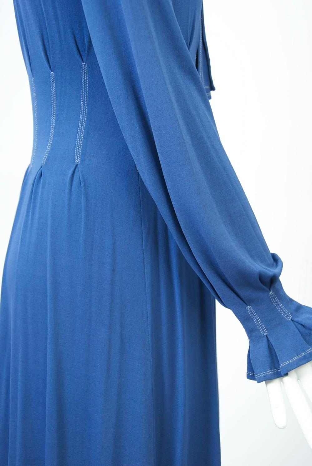 Jean Muir Blue Dress 2