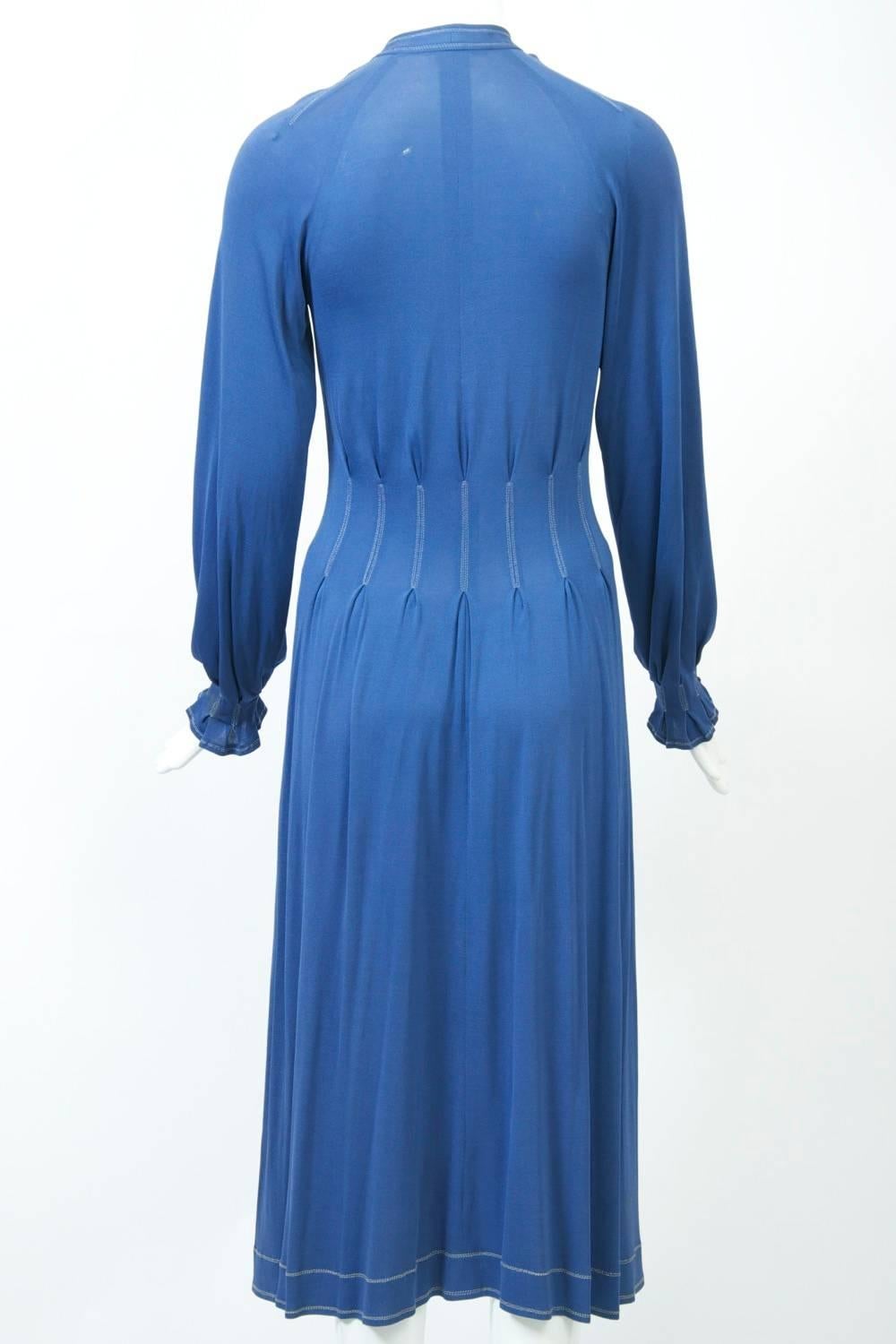 Jean Muir Blue Dress 3