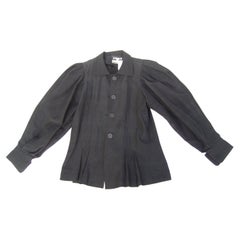 Jean Muir London Black Fitted Jacket for Neiman-Marcus c 1970s