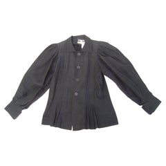 Used Jean Muir London Black Fitted Jacket for Neiman-Marcus c 1970s