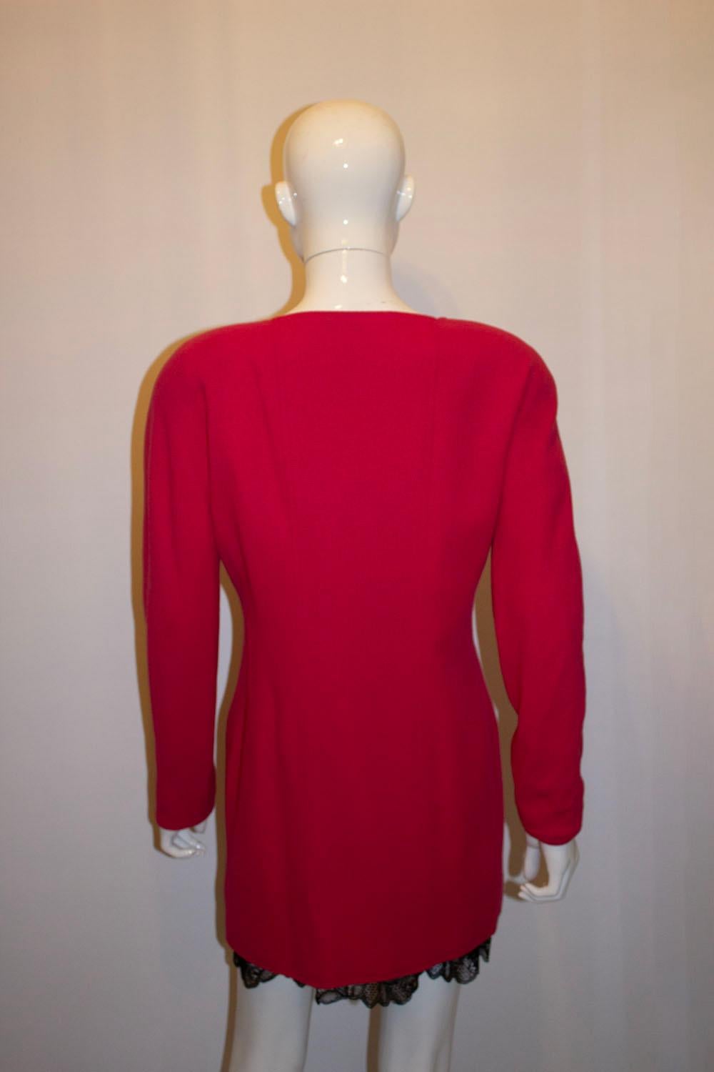 Jean Muir Mainline Pink Wool Jacket For Sale 2