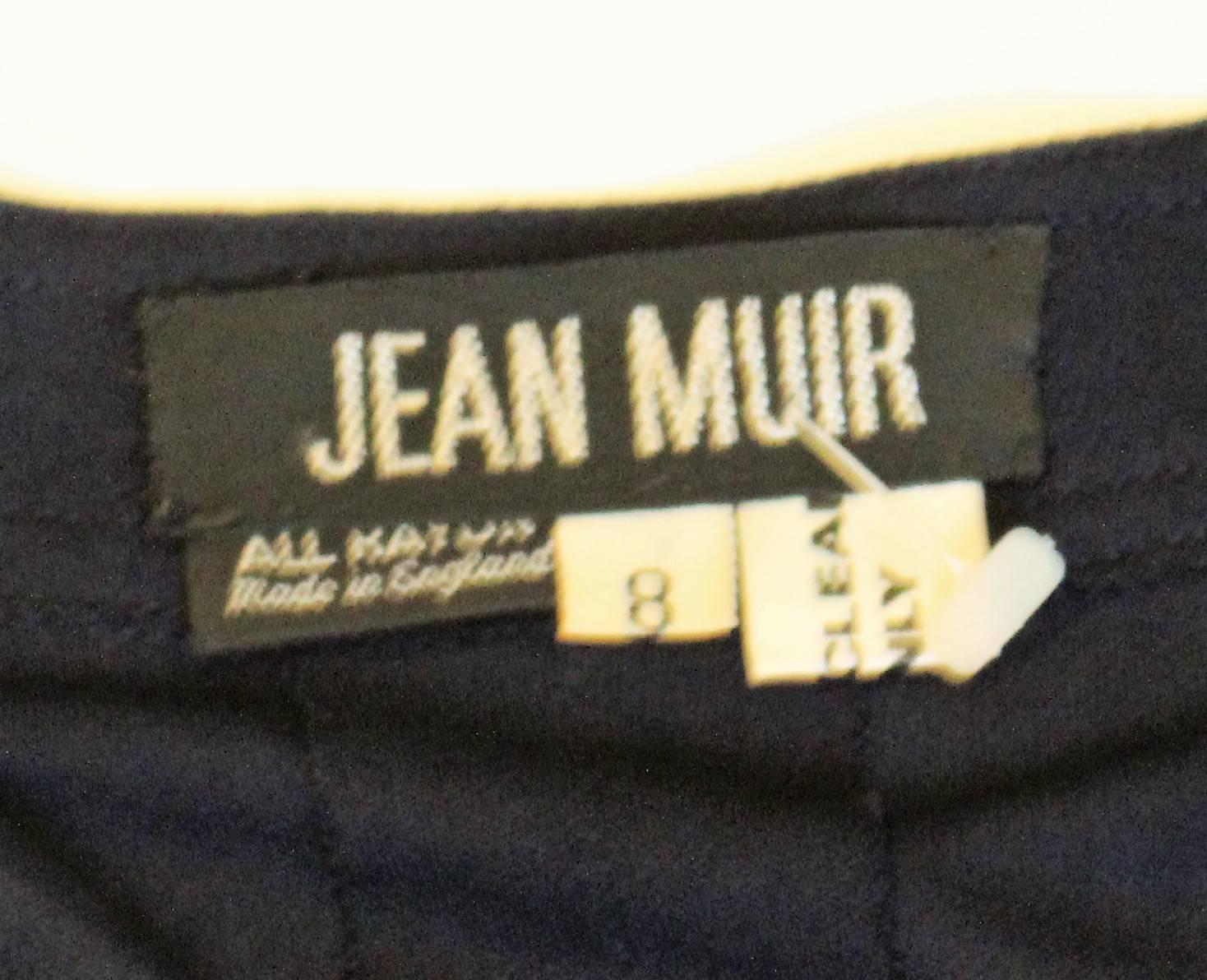 Jean Muir Navy Blue Skirt and Top 2
