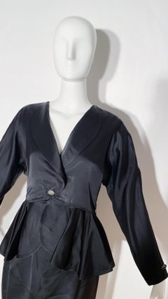 Jean Muir Satin Skirt Suit