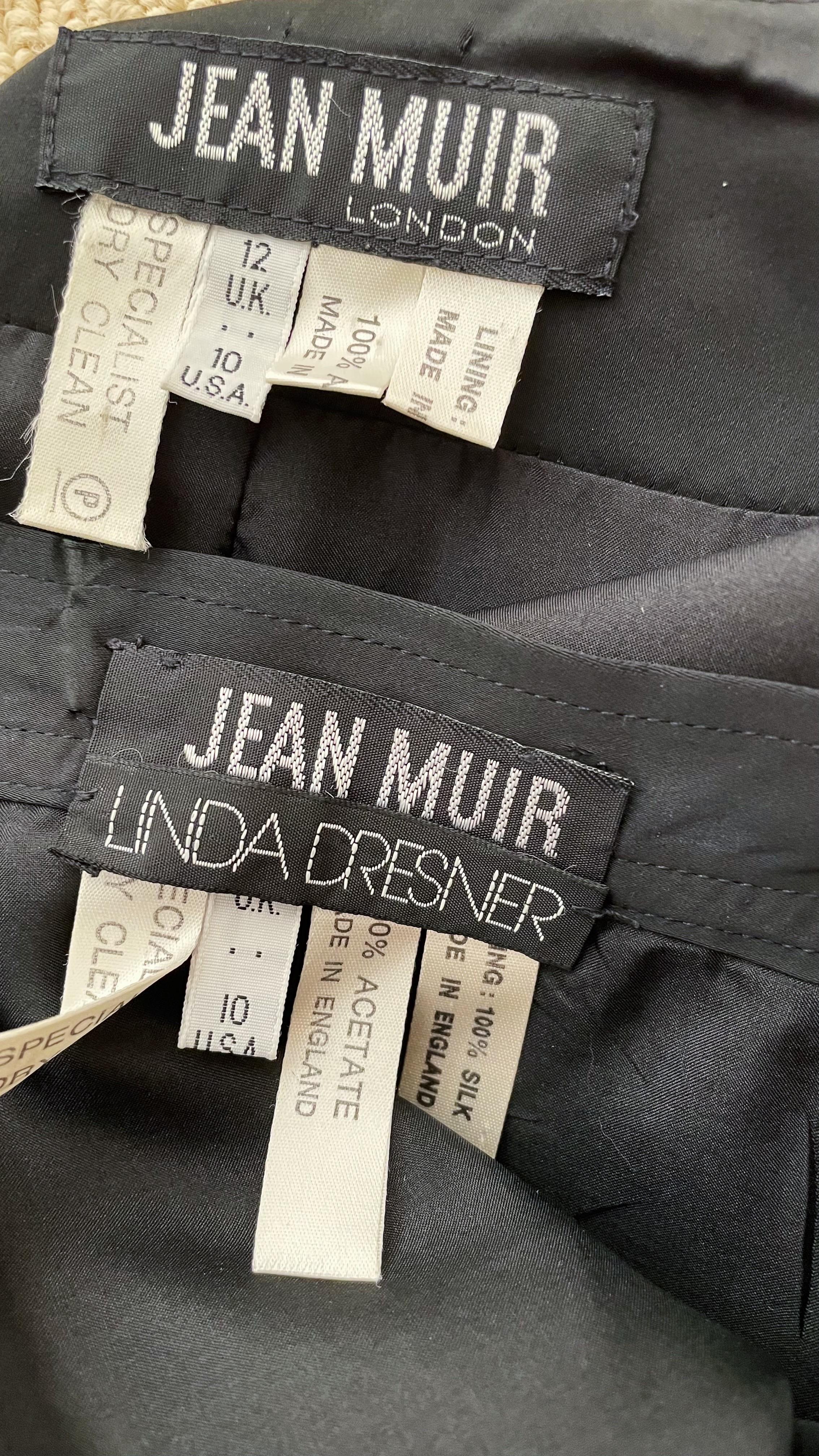 Jean Muir Satin Skirt Suit For Sale 1