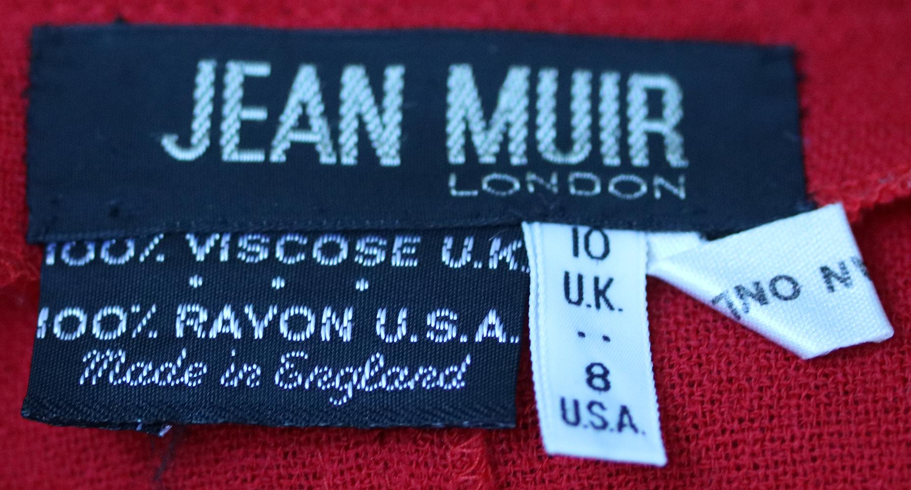 Jean Muir Vintage Crepe Draping Cardigan In Excellent Condition In London, GB