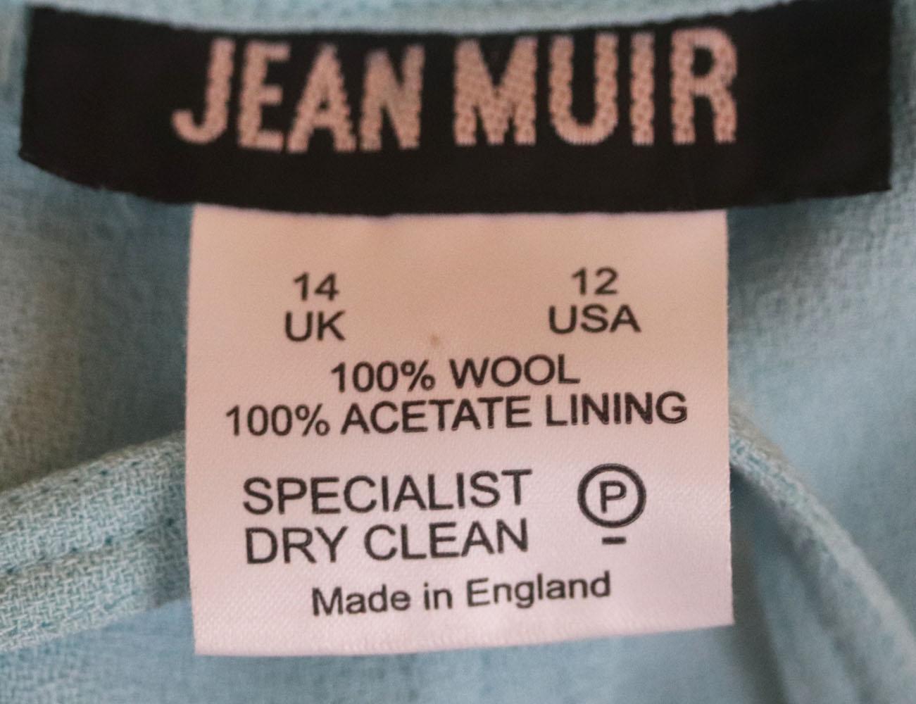 Women's Jean Muir Vintage Wrap Wool Crepe Robe