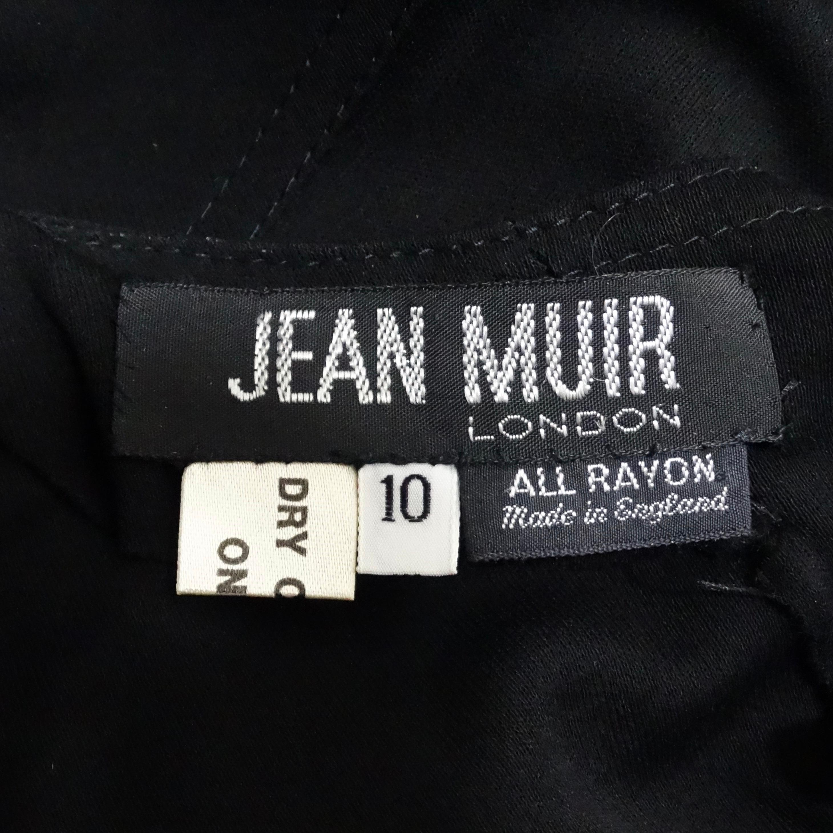 Jean Mur 1980s Black Keyhole Maxi Dress For Sale 3