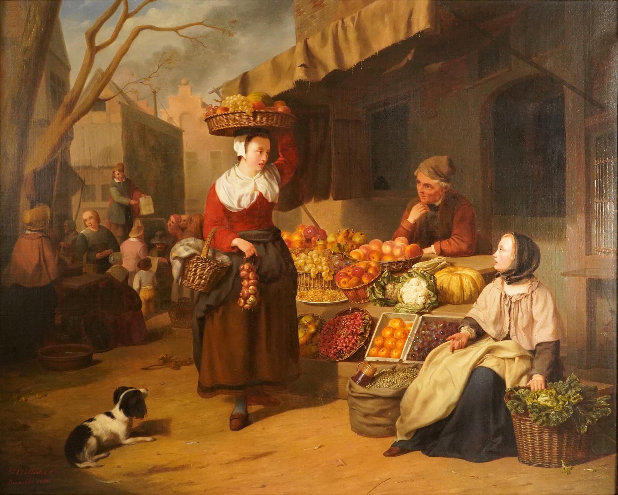 Jean N. Platteel (Belgian, 19th c.)

Signed lower left: Bruxelles 1863

30 x 38 inch.

Oil on Canvas