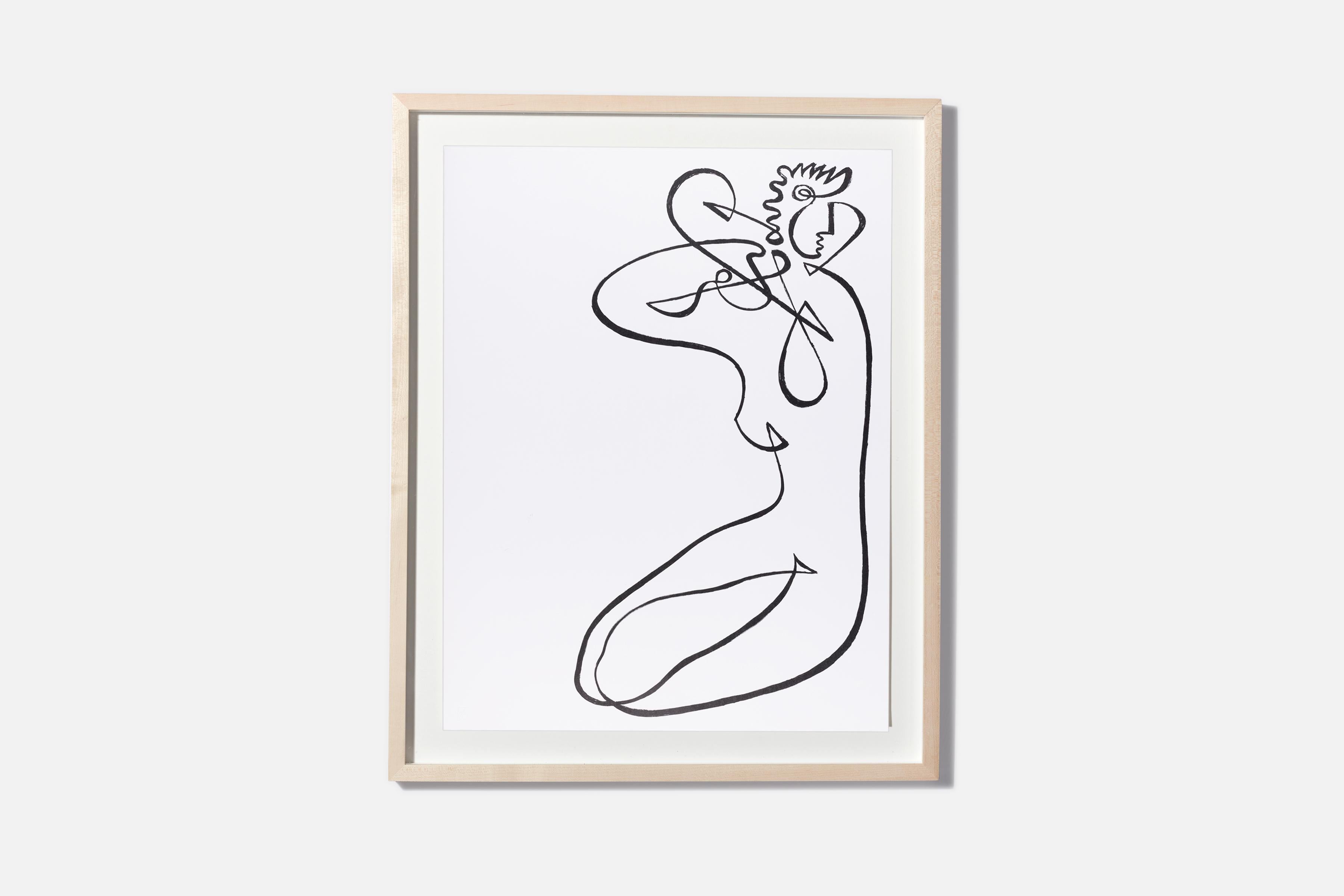Magnifiques dessins au trait continu de Jean Negulesco - réalisateur hollywoodien récompensé par un Oscar. 

Nouvellement encadré en érable avec le cachet d'origine 