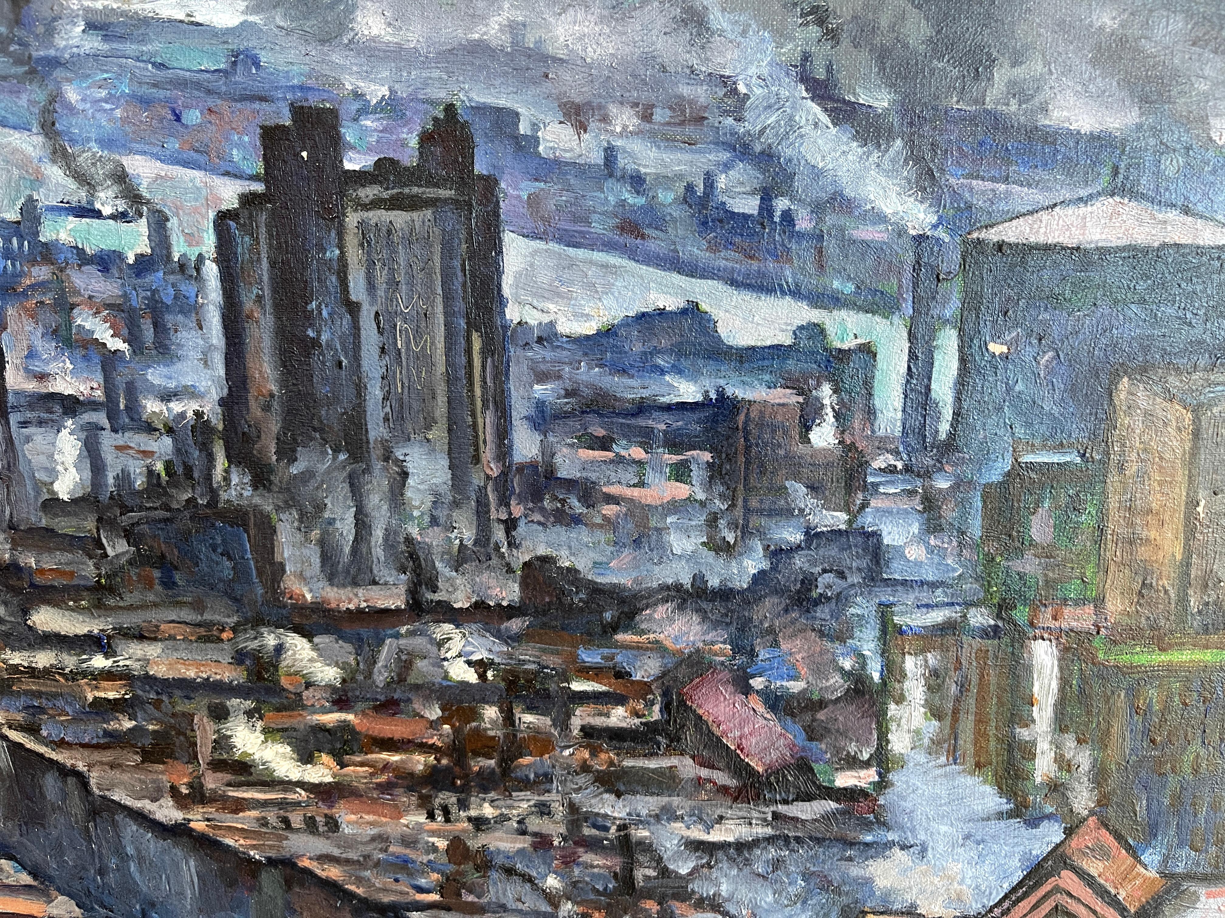  Jean Negulesco New York City Scene, 1929 signed Oil on Canvas 1