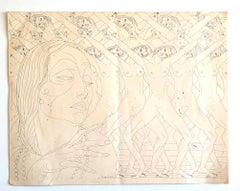 Jean Negulesco (1900-1993) Zeichnung weiblicher Akte – signiert