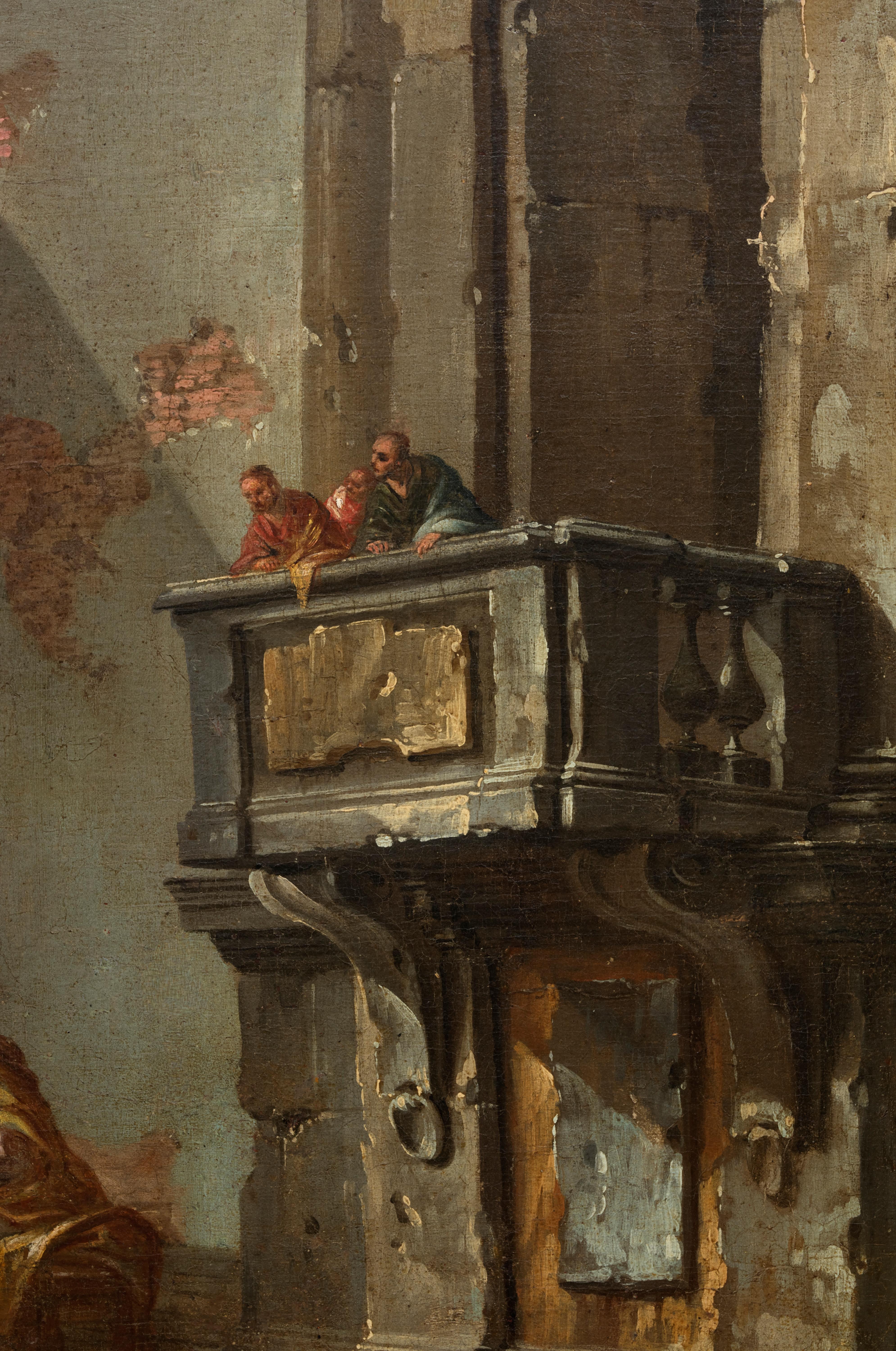 Architectural Capriccio with the Disciples of Emmaus by Jean-Nicolas Servandoni 1