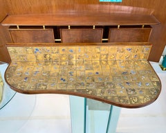 Jean Nison Ceramic Tiled Console Shelf by Weiss & Basser