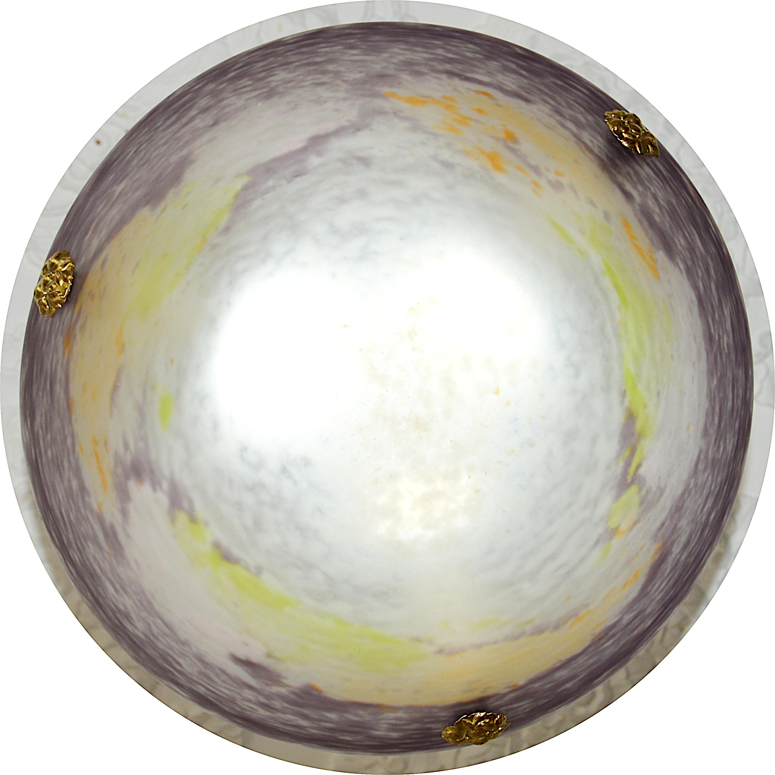 Jean Noverdy French Art Deco Pendant Chandelier, 1920 In Excellent Condition For Sale In Saint-Amans-des-Cots, FR