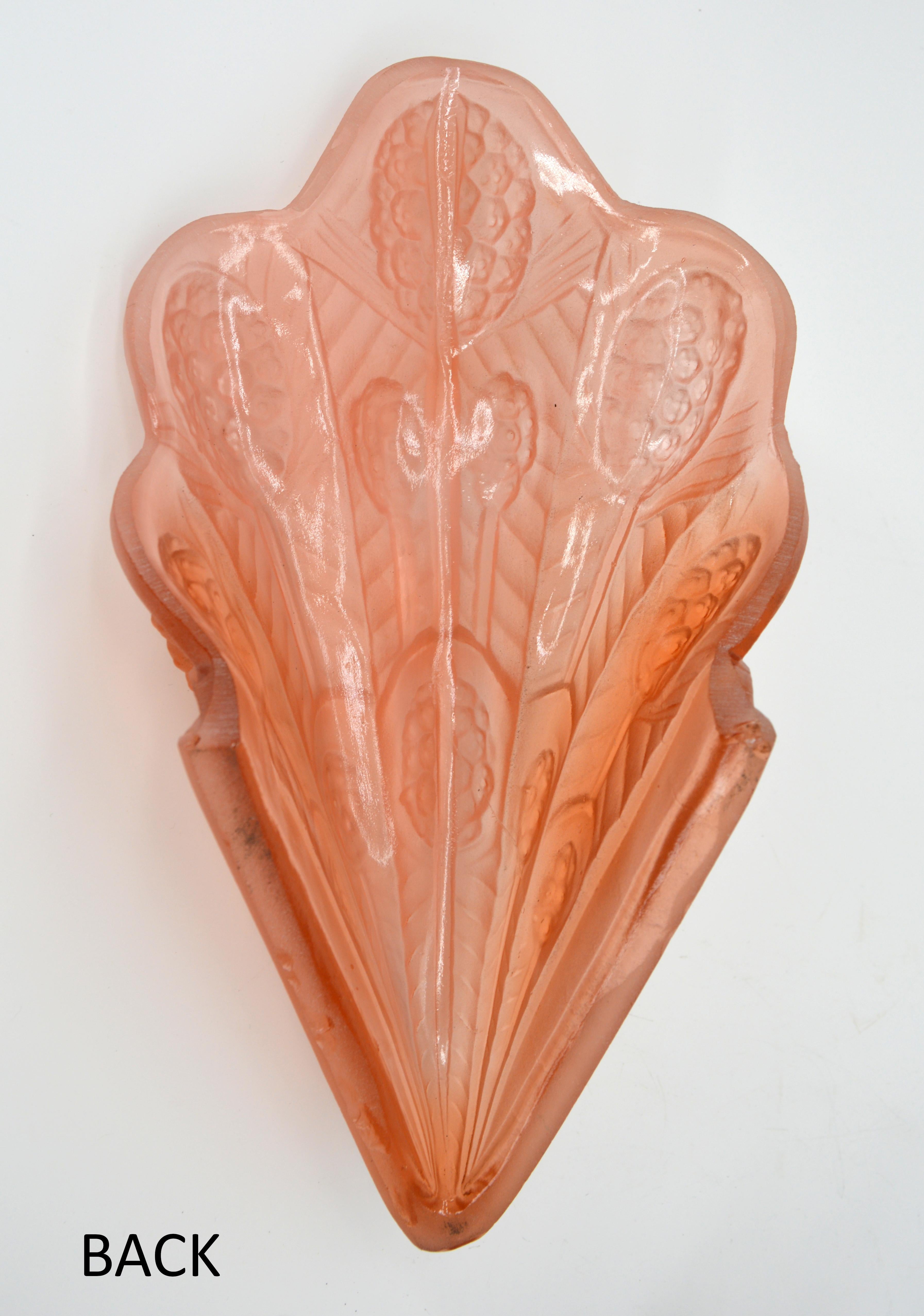 French Jean Noverdy Rare Art Deco Wall Sconce, 1920 For Sale