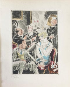 Jean Oberlé - «Lewis e Irene IX», 1925. Grabado en colores de edición limitada