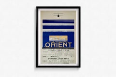Original travel poster by Jean Olivier in 1929 : Cie Air Union Lignes d'Orient