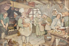 Murale su tela originale per il ristorante La Caravelle, New York City