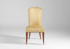 Jean Pascaud, Set of Six High-backed Dining Chairs, France, Circa 1935