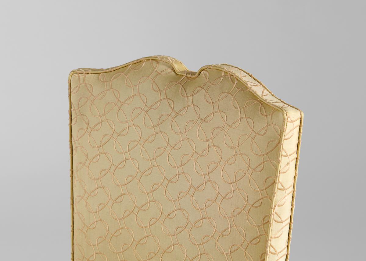 Francese Jean Pascaud, Set di sei sedie da pranzo con schienale alto, Francia, Circa 1935 in vendita