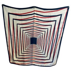 Foulard en soie des années 1980 de Jean Patou