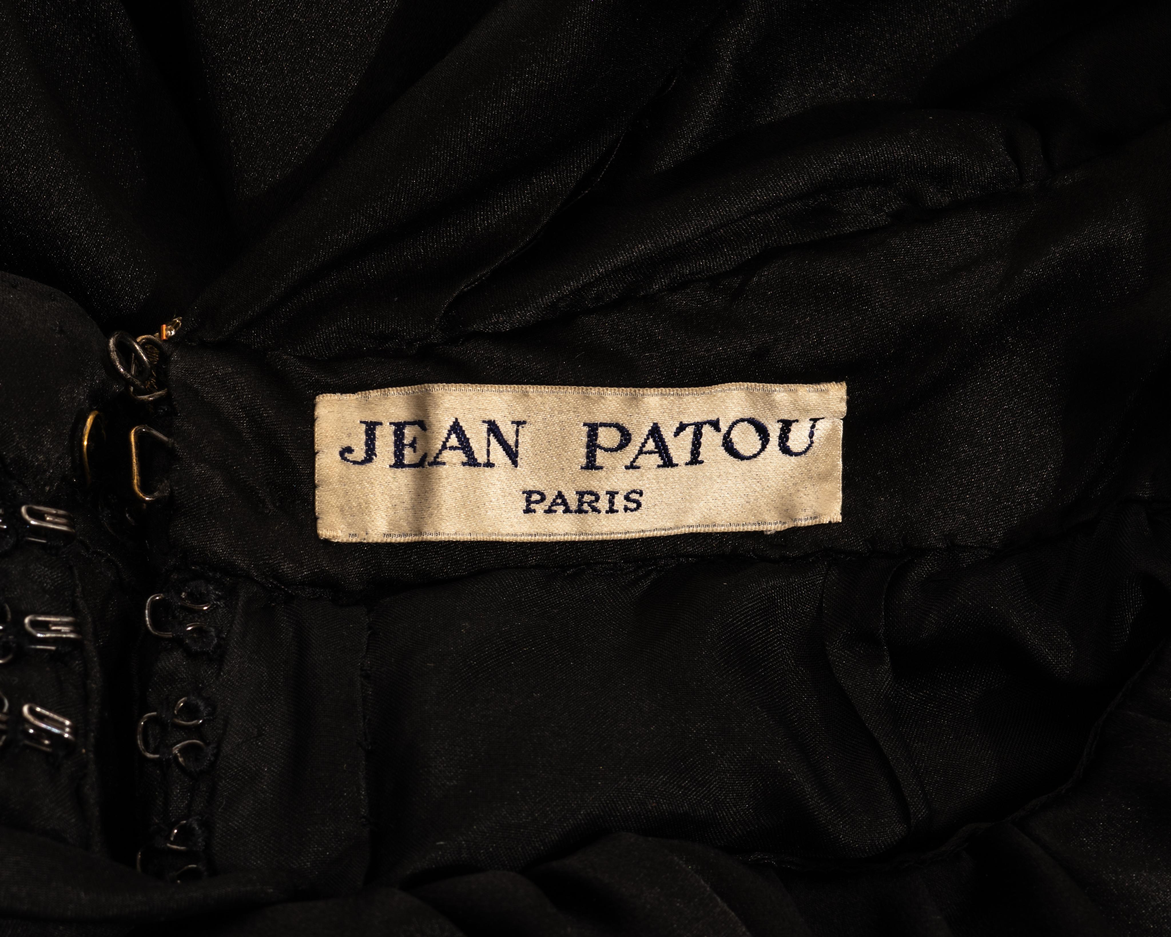 Jean Patou by Christian Lacroix black embellished cocktail dress, fw 1985 5