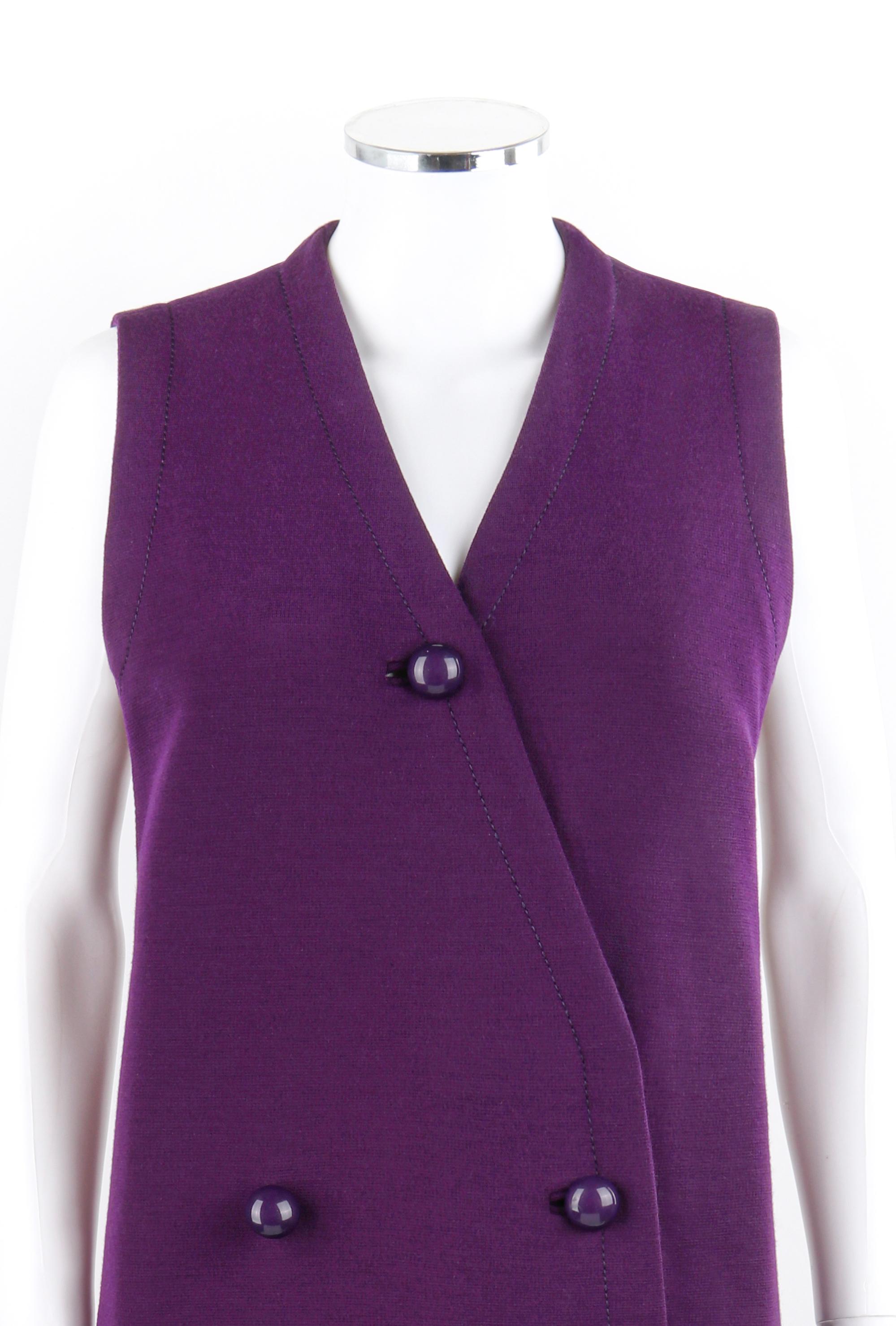 purple sleeveless dress