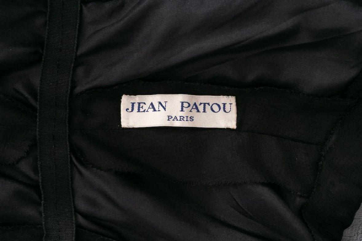 Jean Patou Haute Couture - Robe en mousseline de soie à motif papillon en vente 4