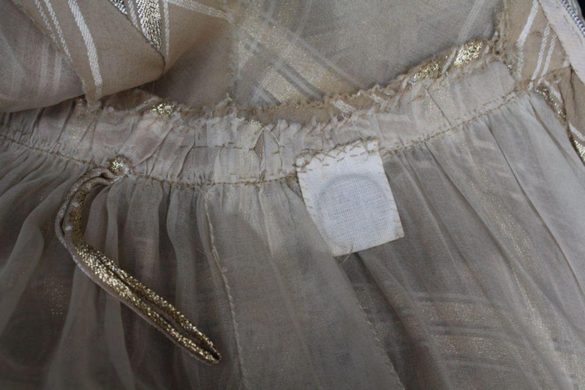 Jean Patou Haute Couture Silk Dress, Size 36FR For Sale 12