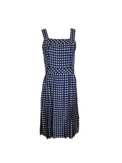 Conjunto de vestido y chaqueta de cuadros de ventana de seda de alta costura de Jean Patou, años 50