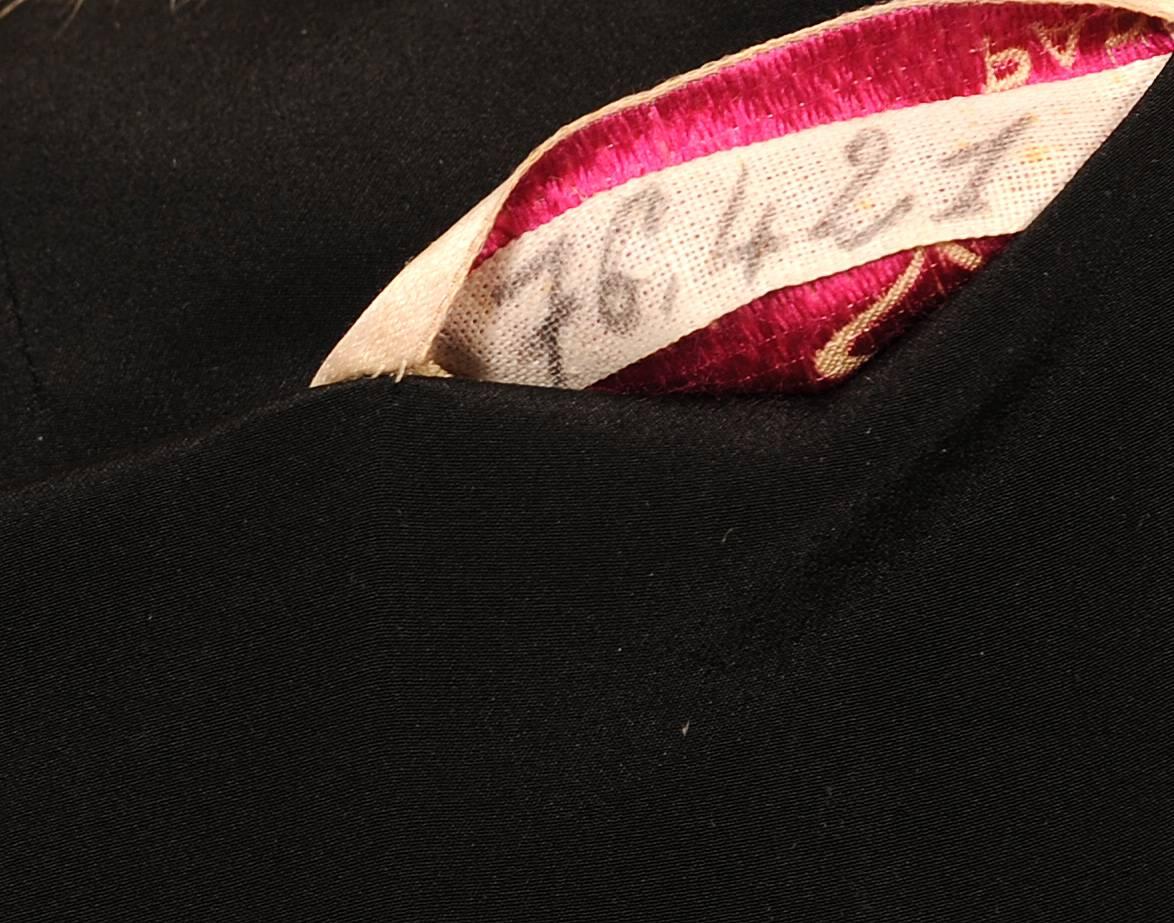 Women's Jean Patou Numbered Haute Couture Cashmere and White Mink Jacket, Mid 20th C For Sale