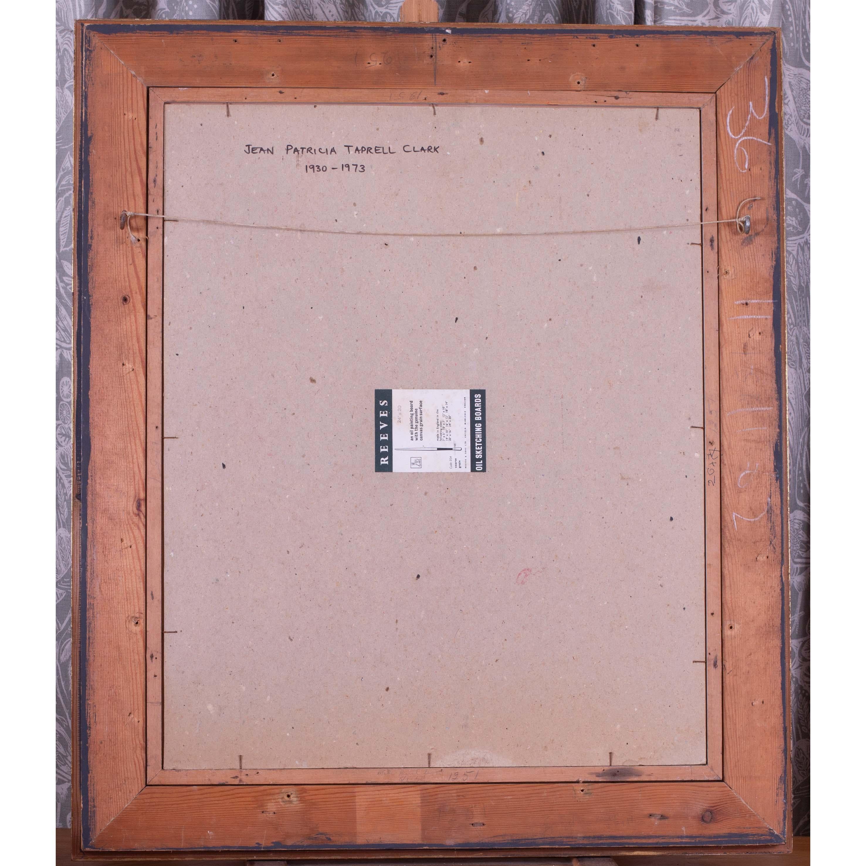 Modern British abstract oil painting by female artist Jean Clark For Sale 2