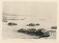 "Au cap d'Antibes" original etching