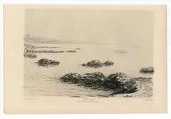 "Au cap d'Antibes" acquaforte originale