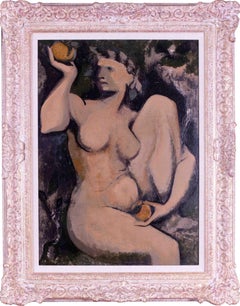 Post Impressionist French oil painting of a nude by Jean-Paul Bray