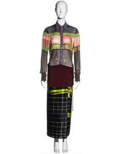 Jean Paul Gaulter 'Cyberhippie' shirt dress with wrap skirt, ss 1996
