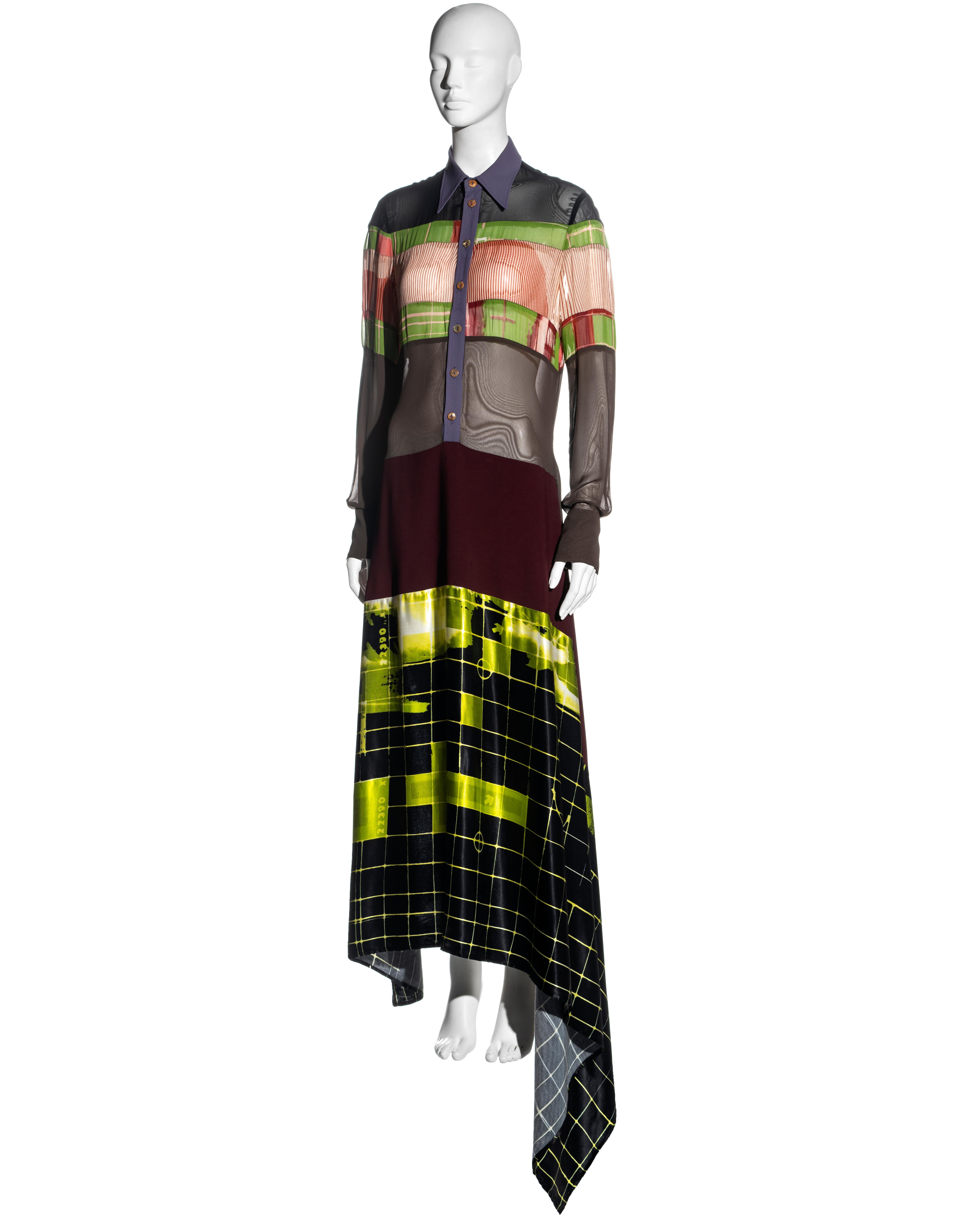 Jean Paul Gaulter 'Cyberhippie' shirt dress with wrap skirt, ss 1996 1