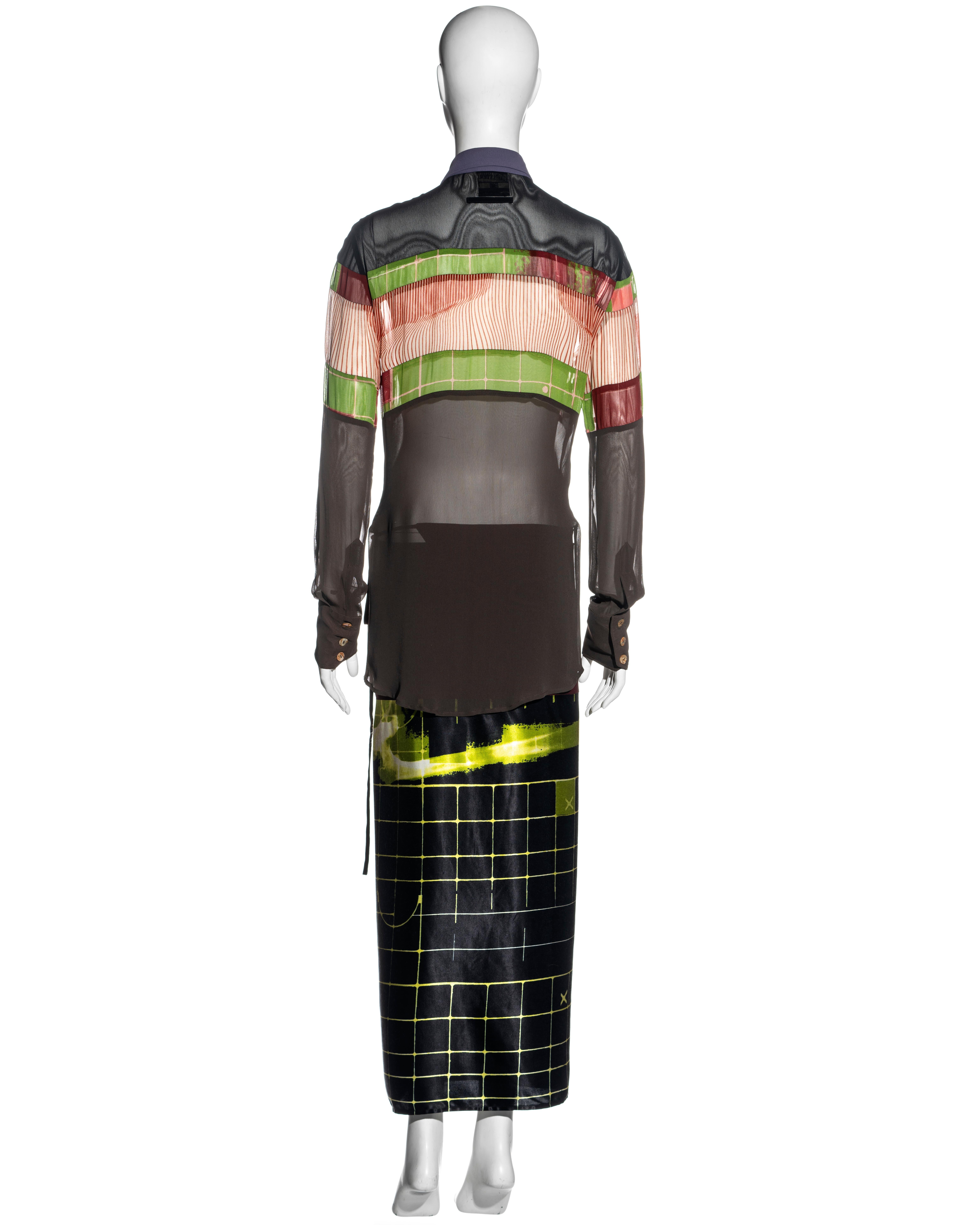 Jean Paul Gaulter 'Cyberhippie' shirt dress with wrap skirt, ss 1996 3