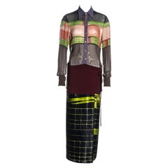 Jean Paul Gaulter Vestido camisero 'Cyberhippie' con falda envolvente, ss 1996