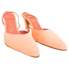 Jean Paul Gaultier 1980's Custom Runway Hand Made Neon Orange Heels