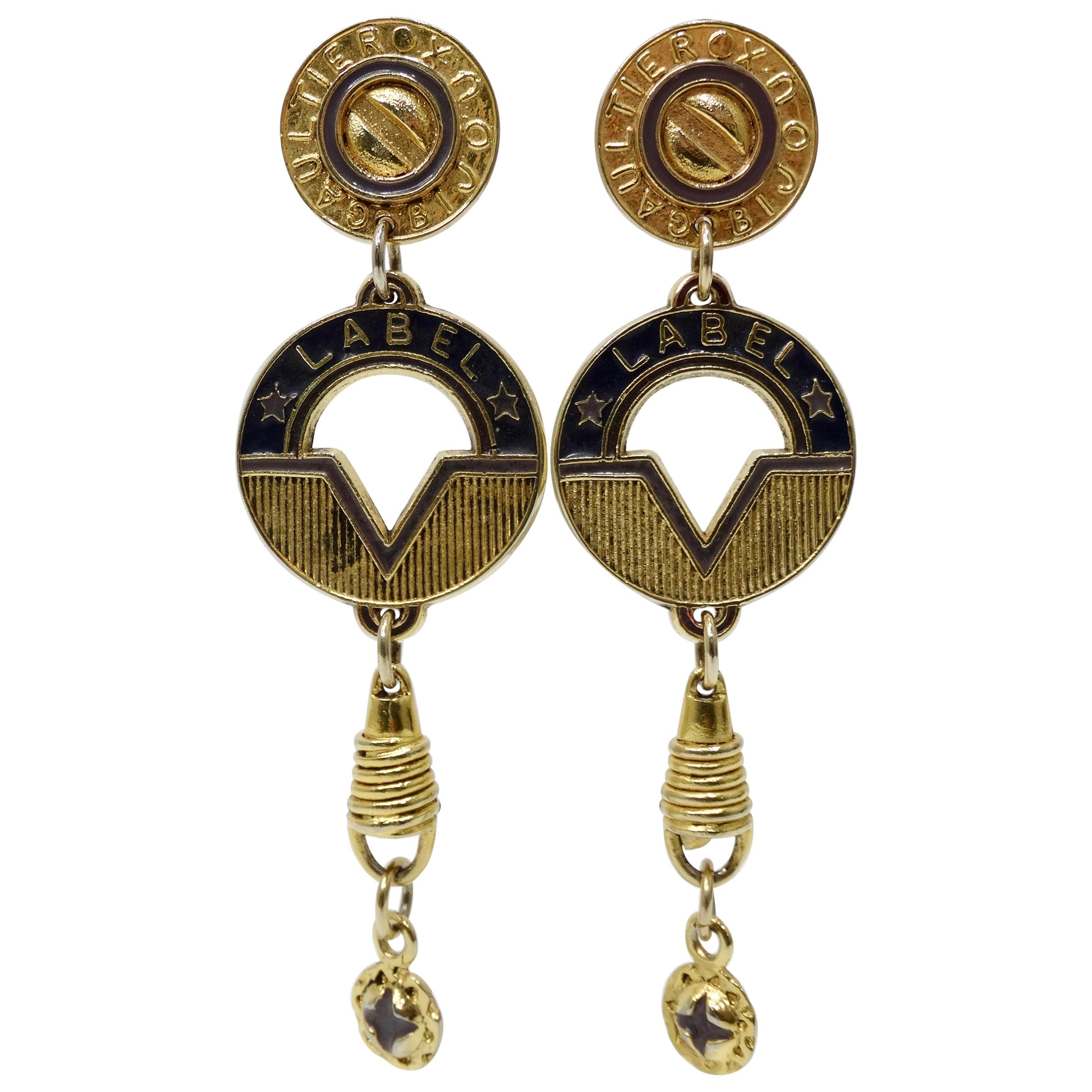 VTG s GAULTIER Smoky Bijou Earrings