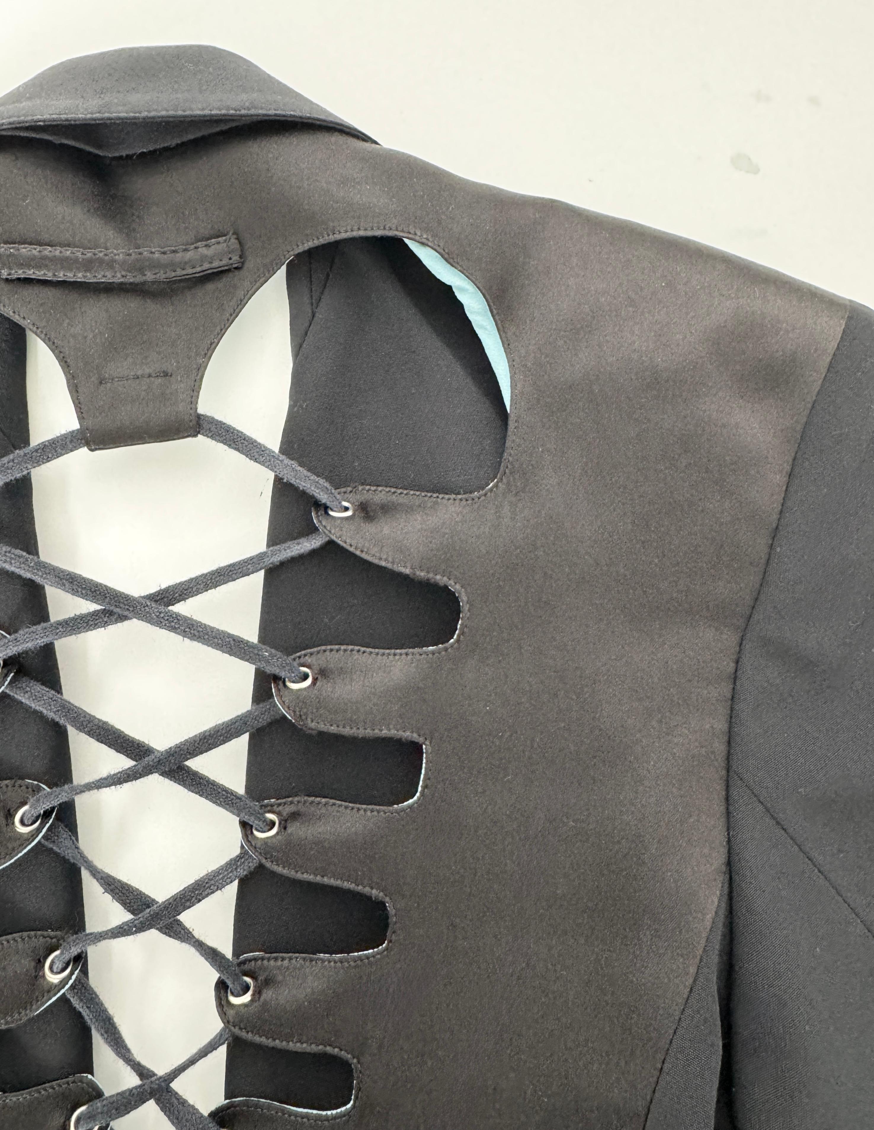 JEAN PAUL GAULTIER Blazer de encaje IT40 raro para coleccionistas de los años 90 en venta 9