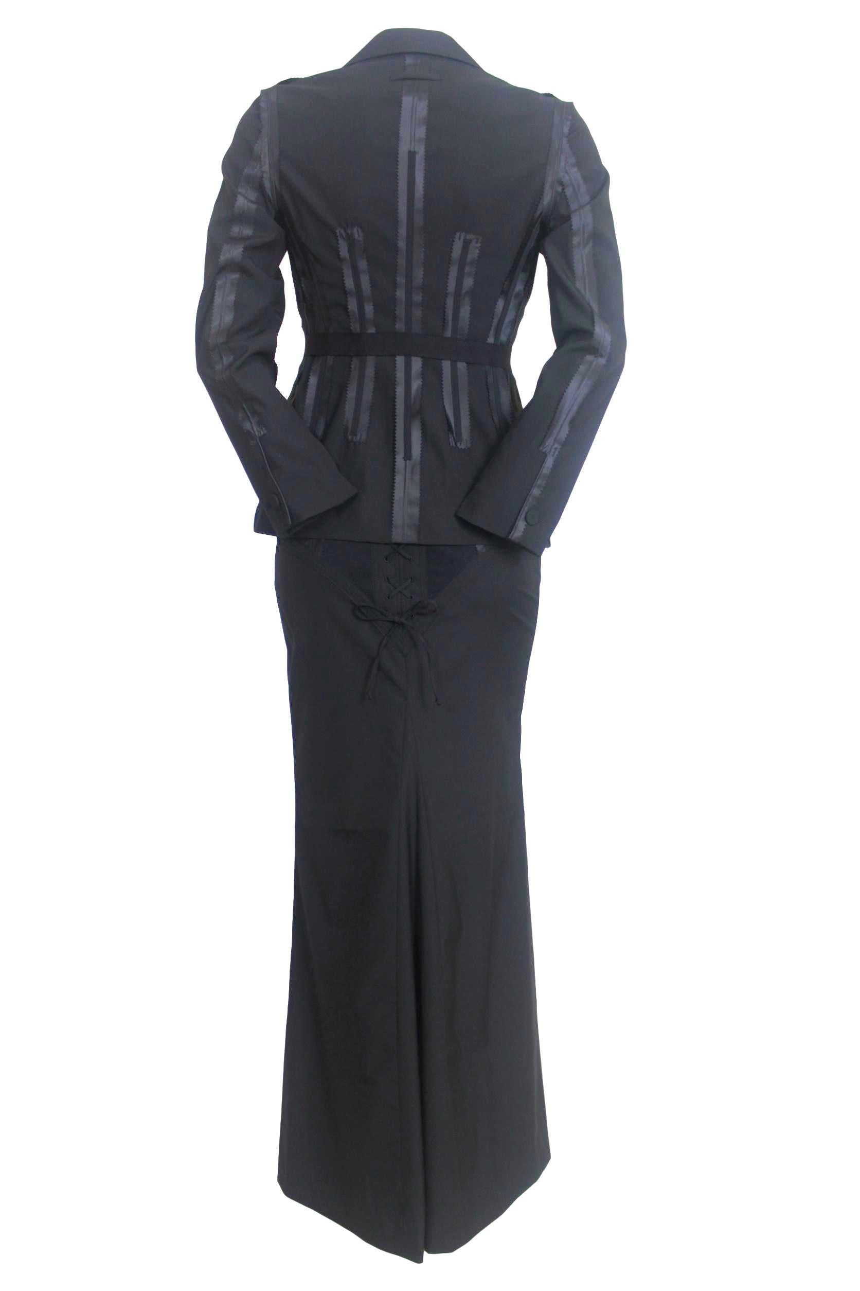 Women's Jean Paul Gaultier 1990s Corset Jacket and Skirt Suit