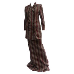 Jean Paul Gaultier 1990's Striped Suit Set