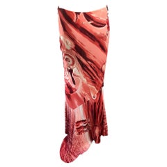 Jean Paul Gaultier 1990'S Vintage Abstract People Print Maxi Skirt