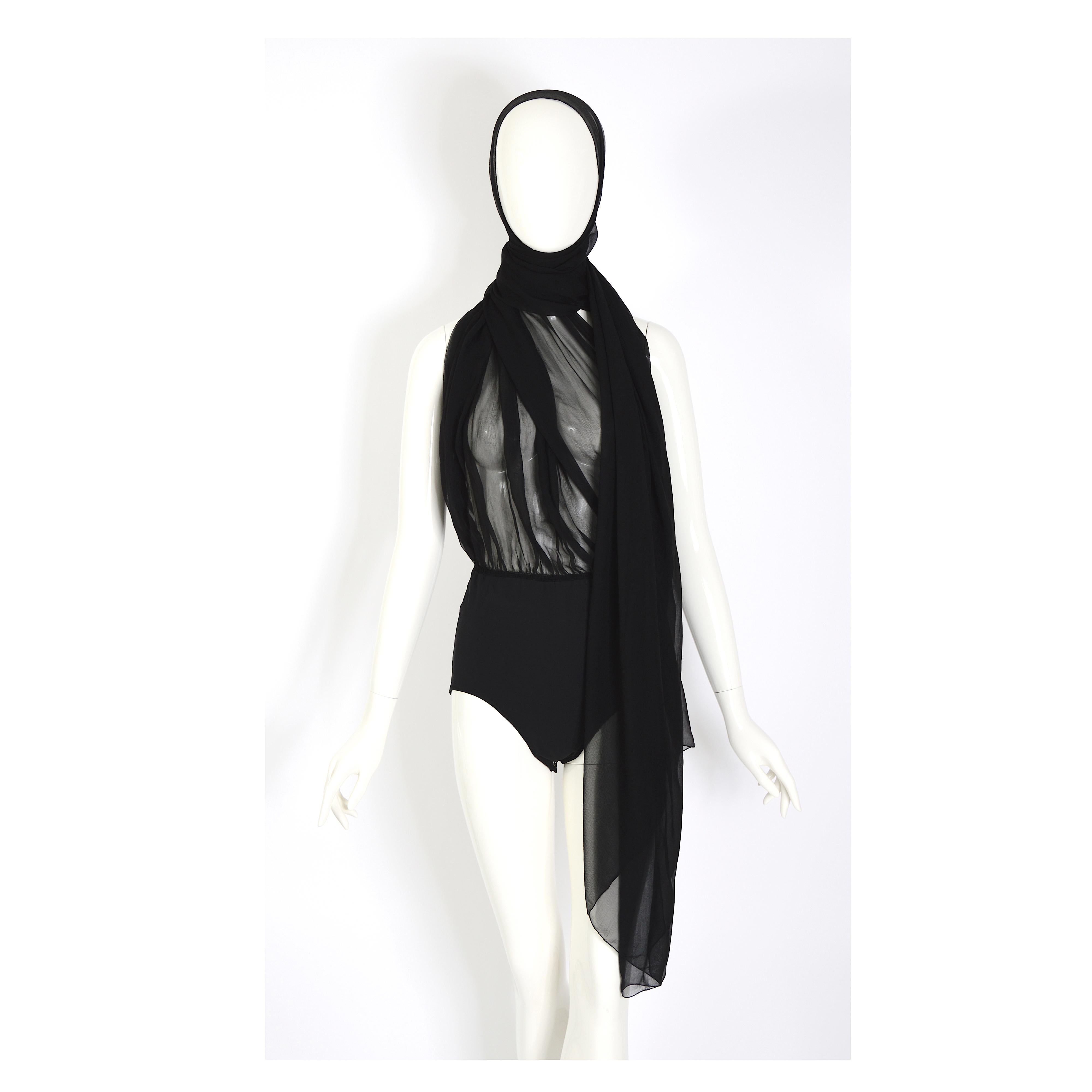 Jean Paul Gaultier 1990s vintage culotte with attached convertible scarf top 11