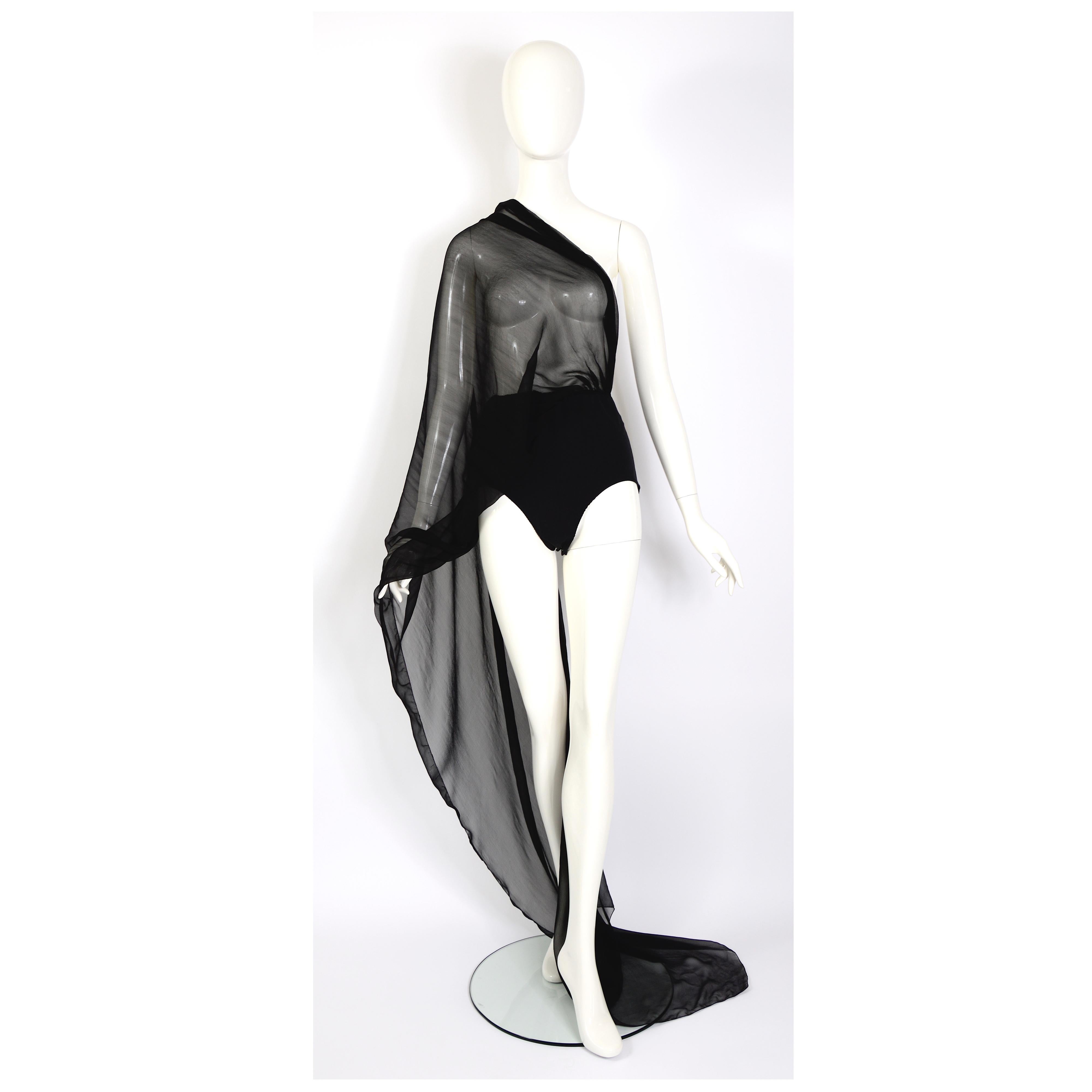 Jean Paul Gaultier 1990s vintage culotte with attached convertible scarf top 1