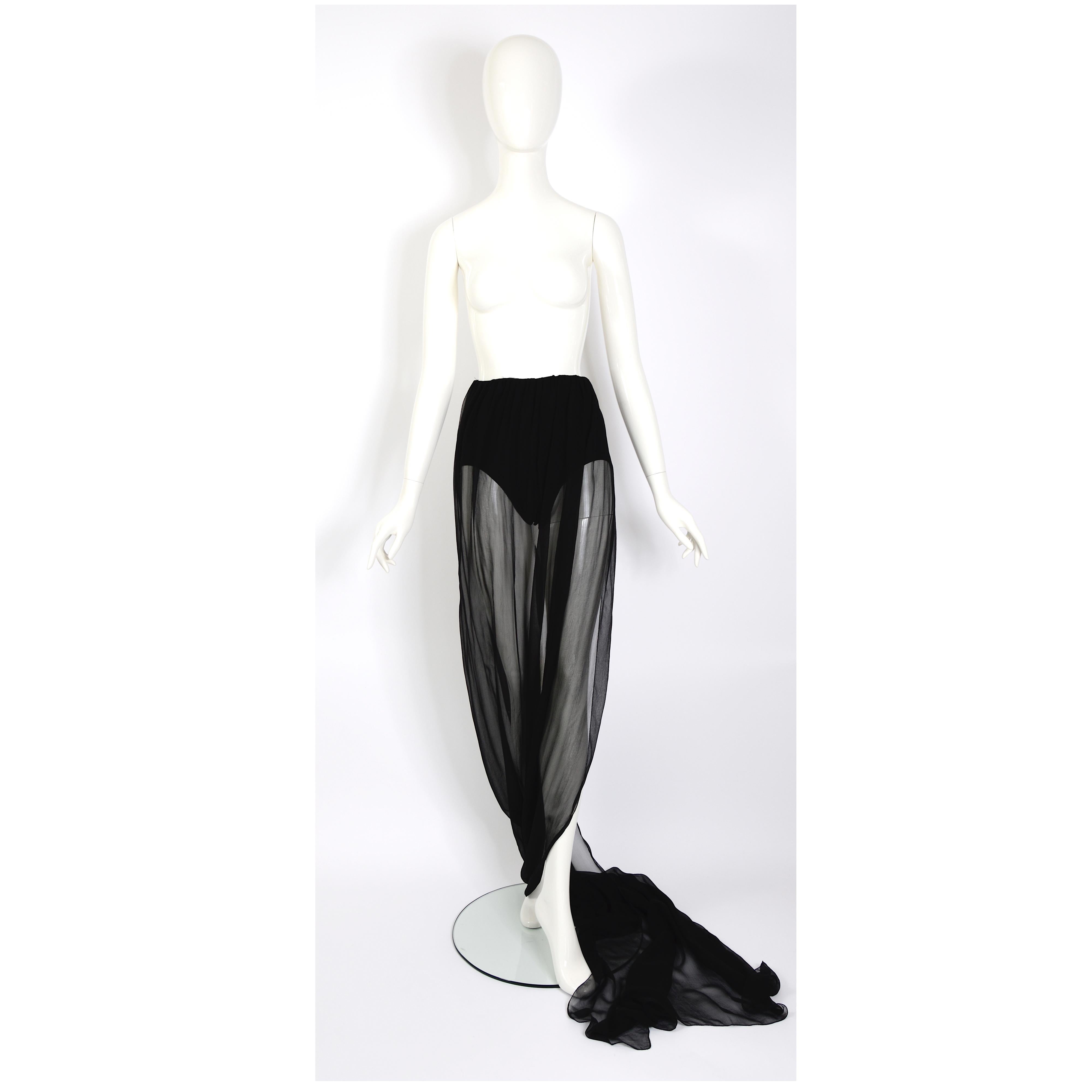 Jean Paul Gaultier 1990s vintage culotte with attached convertible scarf top 2