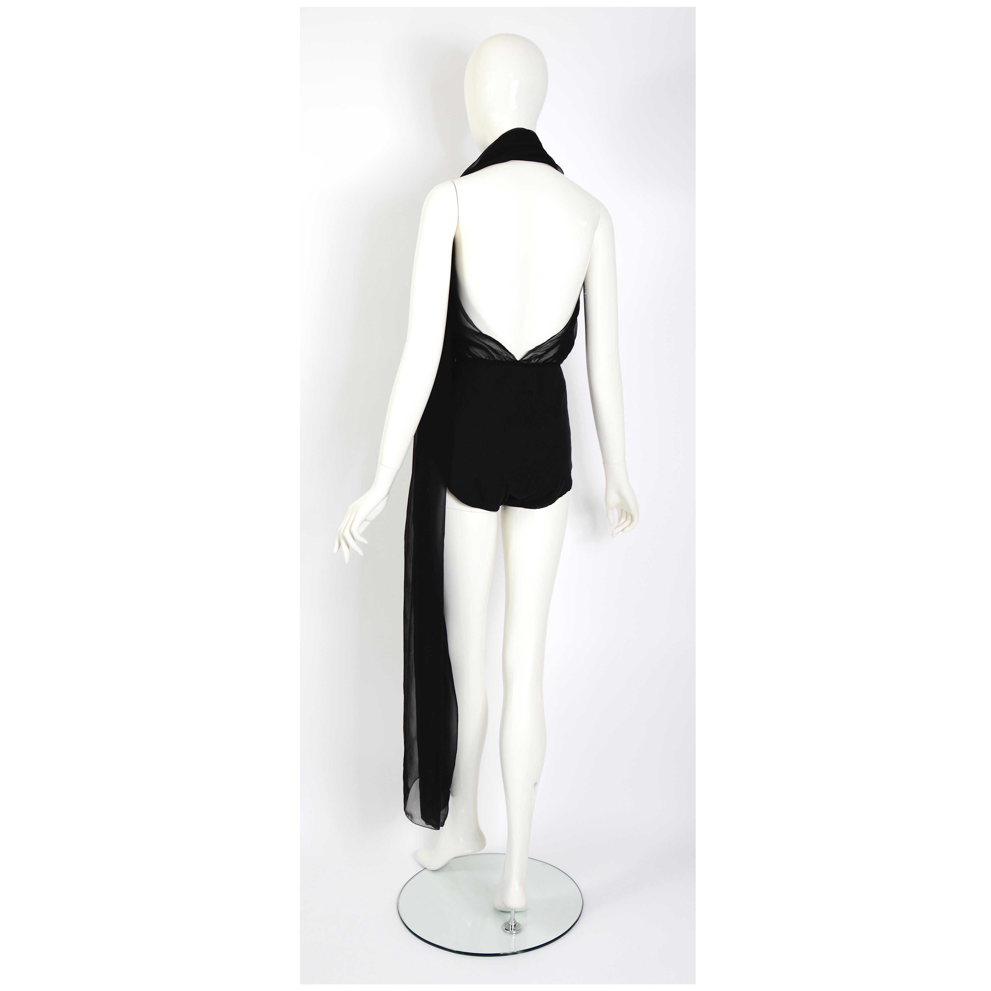 Jean Paul Gaultier 1990s vintage culotte with attached convertible scarf top 5