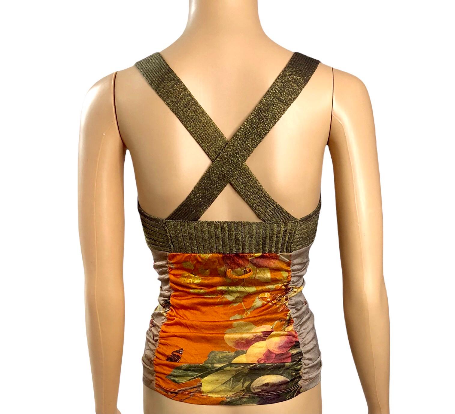 Brown Jean Paul Gaultier 1990's Vintage Knit Bustier Top